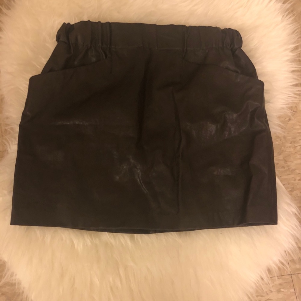 Faux Leather Skirt